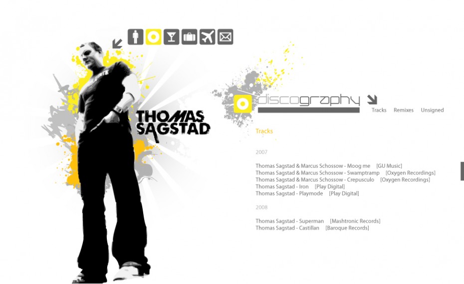 Sagstad website *caption graphic design